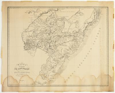 Mappa da Provincia de San Pedro Reduzido segundo uma Carta manuscripta levantada debaxo da direcçao do Illmo. e Exmo. Snr. Visconde de S. Leopoldo. Por Joze, Pedro, Cesar, Corel. de Milicias. Por Th-Duvotenay Geogrfo. Para acompanhar os Annaes da Provincia de S. Pedro