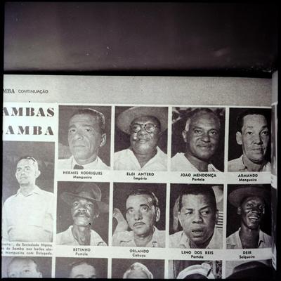 Mano Elói e sambistas (reprodução de periódico)