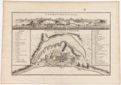 Plan de la Ville de St. Salvador Capitale du Bresil