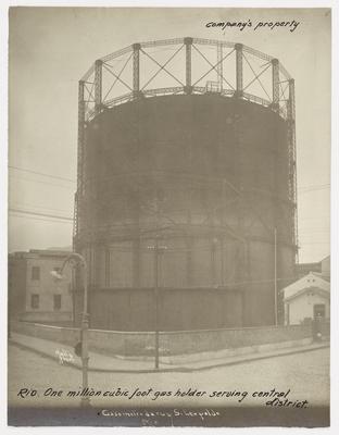 Gasômetro da Rua São Leopoldo, atual Rua Júlio Carmo