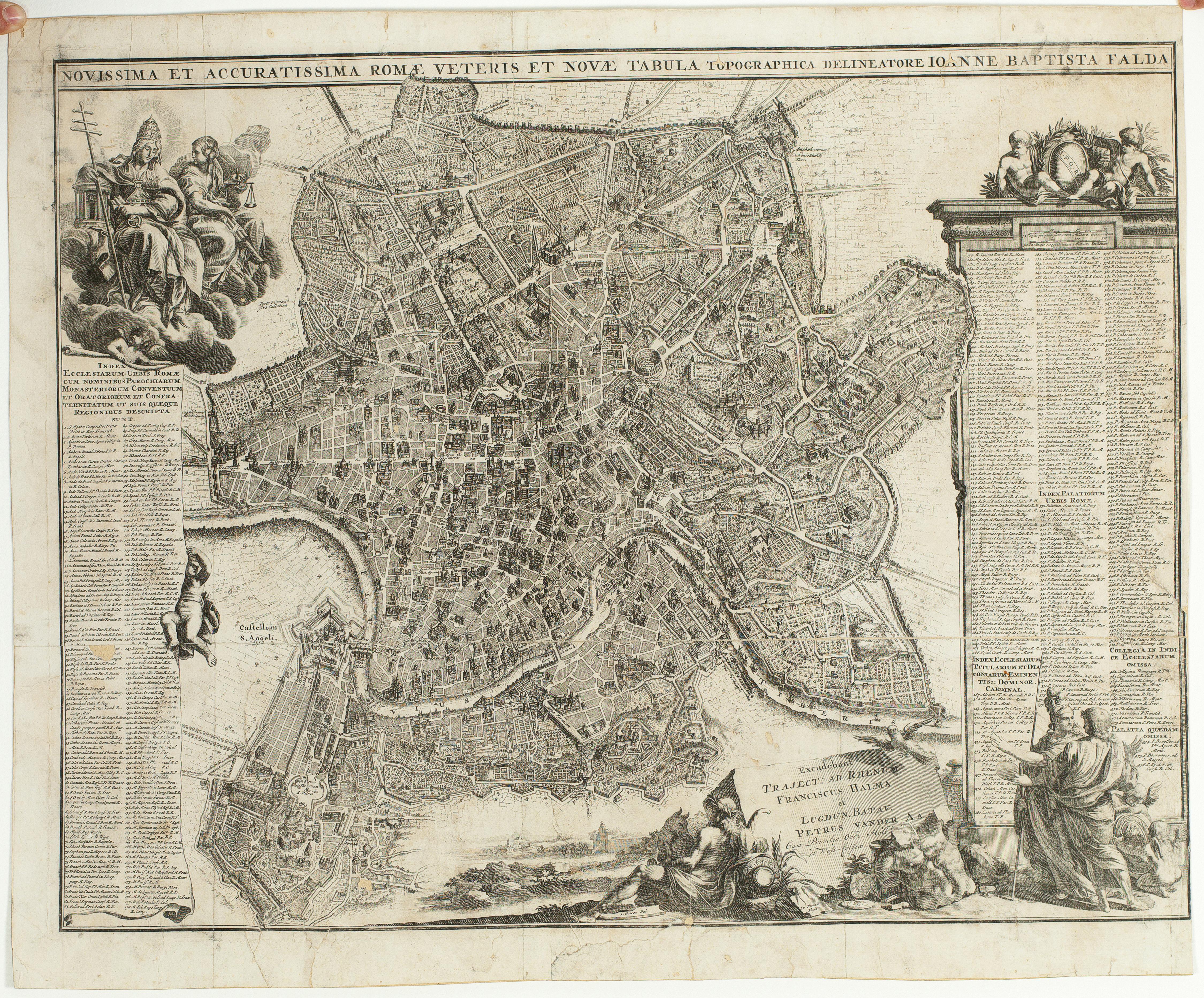 Novissima et Accuratissima Romæ Veteris et Novæ Tabula topographica delineatore Ioanne Baptista Falda