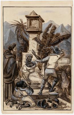 [Escravizada recebendo punição]