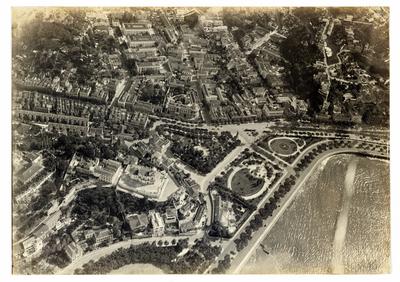 Vista aérea do bairro da Glória, destaque para Igreja Nossa Senhora da Glória do Outeiro