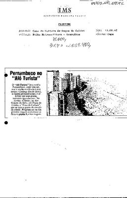 Pernabucono "Alô Turista"