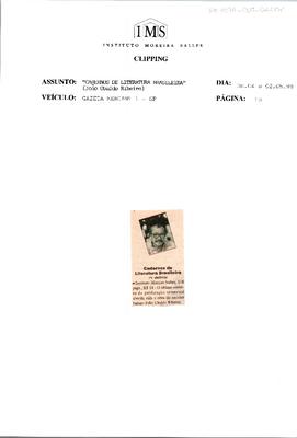 Caderno de Literatura Brasileira