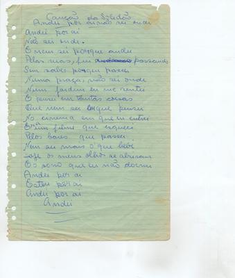 Canção da solidão