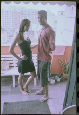 Anna Bodanzky com seu namorado