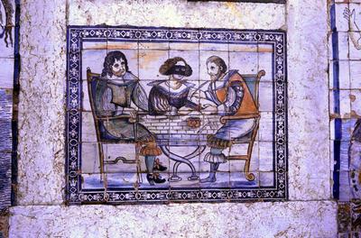 Palácio Fronteira - imagem em azulejos