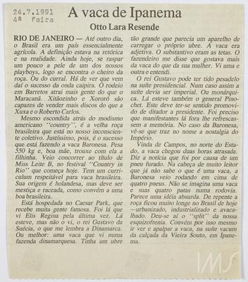 A vaca de Ipanema
