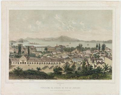 Nº. 9 Panorama da Cidade de Rio de Janeiro Tomado do morro de St. Antonio a vôo de passaro