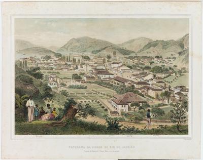 11. Panorama da Cidade de Rio de Janeiro Tomado da Chacra do Sr. Baraô Maüa a vôo de passaro