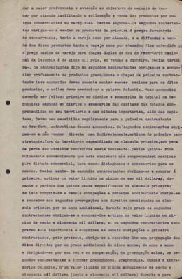 Contrato acerca do pagamento de direitos autorais