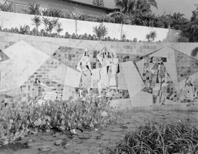 Painel de Burle Marx, na residência de Walther Moreira Salles