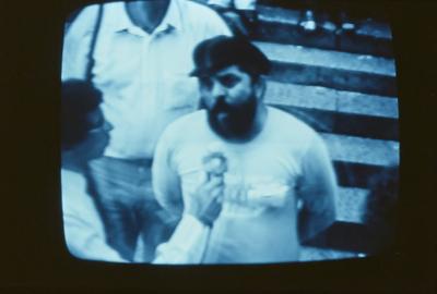 Captura de tela da televisão, Diretas Já