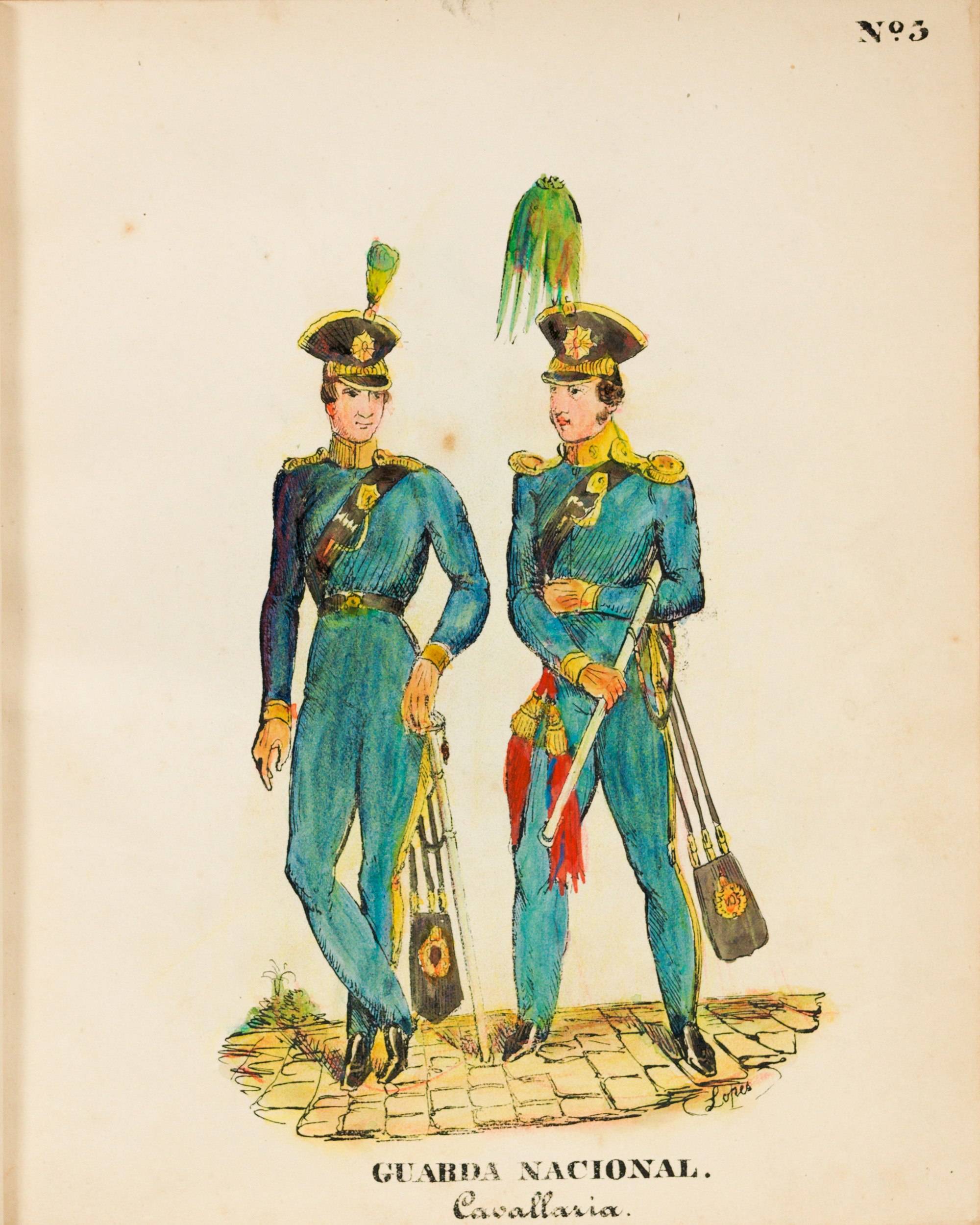 Nº 3. Guarda Nacional. Cavallaria