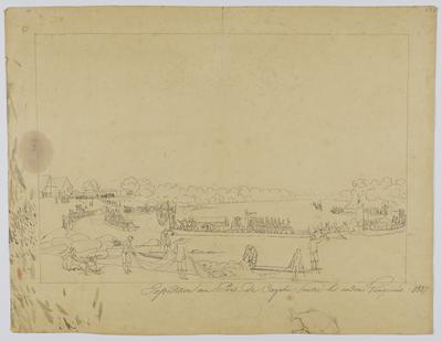 Expedição no Porto de Cuiabá, contra os índios Guaicuru