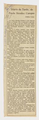 Diário da Tarde, de Paulo Mendes Campos