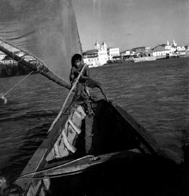 Rio São Francisco, ao fundo, Penedo