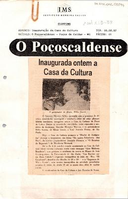 Inaugurada ontem a Casa da Cultura