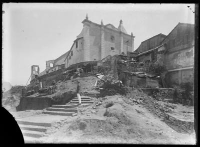 Morro do Castelo - Igreja dos Jesuítas em processo de demolição