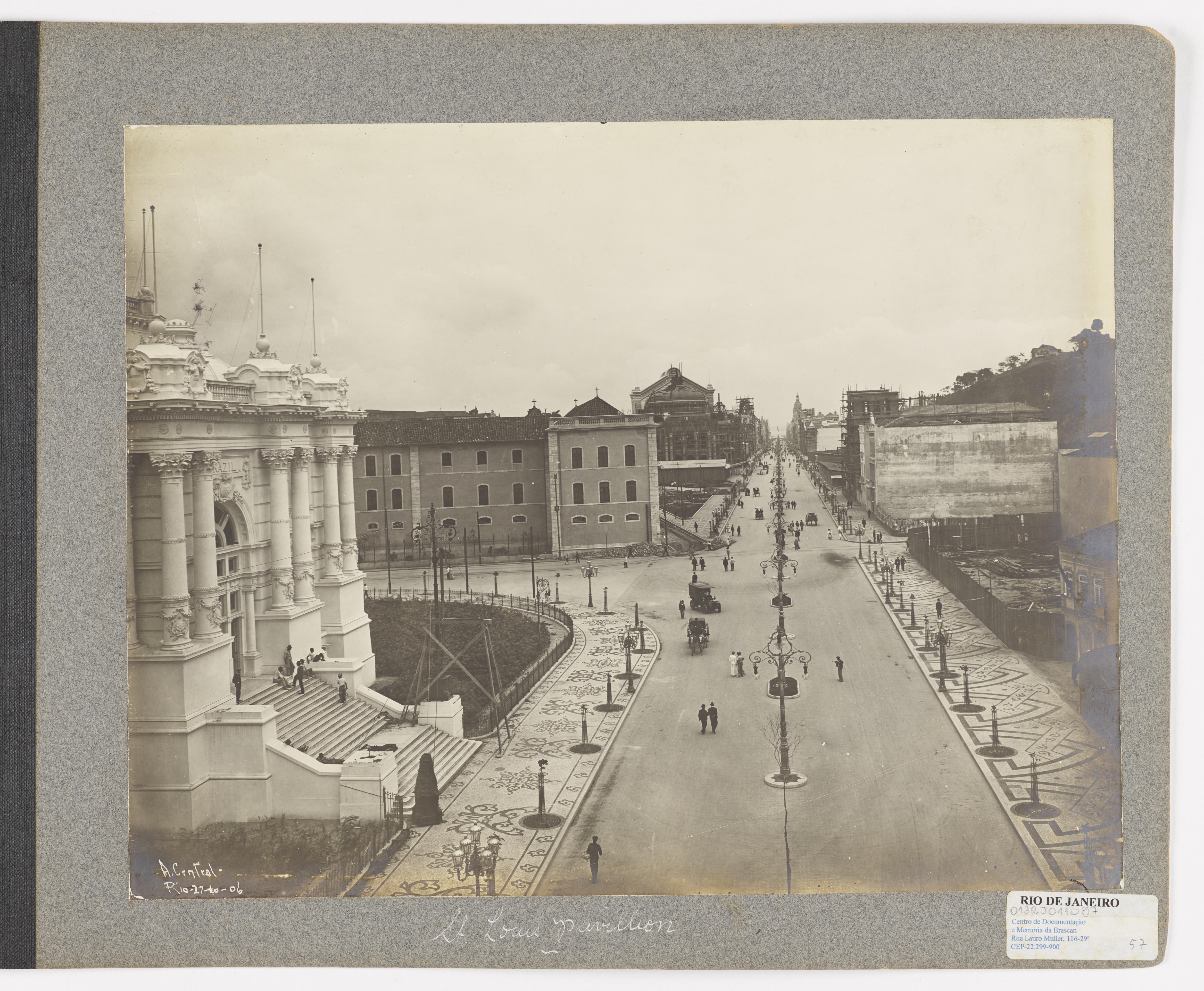 Avenida Central - Palácio Monroe (Pavilhão Saint Louis)