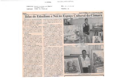 Telas de Edmilson e Nei no Espaço Cultural da Câmara