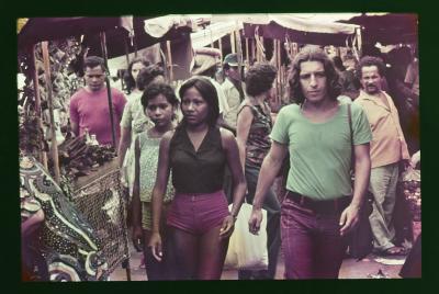 Teste de atriz com Edna de Cássia para o papel de Iracema no filme "Iracema: uma transa amazônica"