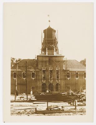 Exposição Internacional de 1922: pavilhões em obras