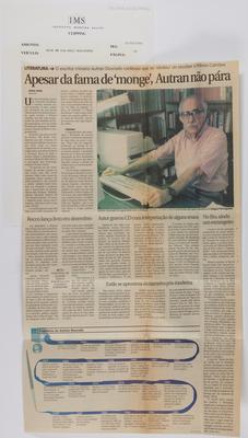 Apesar da fama de "monge" Autran não pára