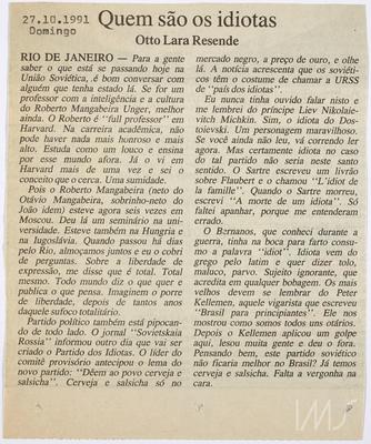 Quem são os idiotas