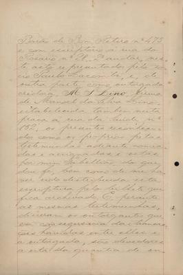 Escritura de confissão de dívida com garantia de penhor, que fazem P. Lacombe & Cia. M.S.Lino