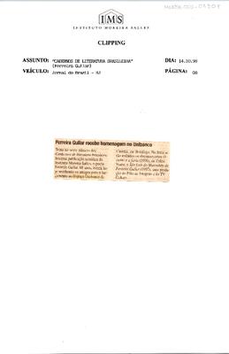 Ferreira Gullar recebe homenagem no Unibanco