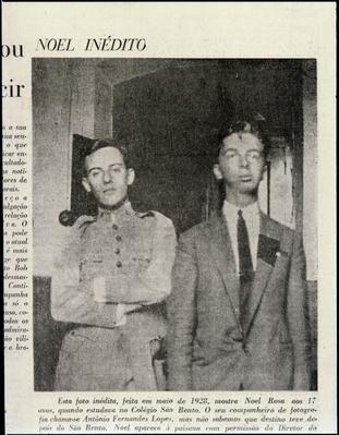 Antônio Fernandes Lopes e Noel Rosa (reprodução de periódico)