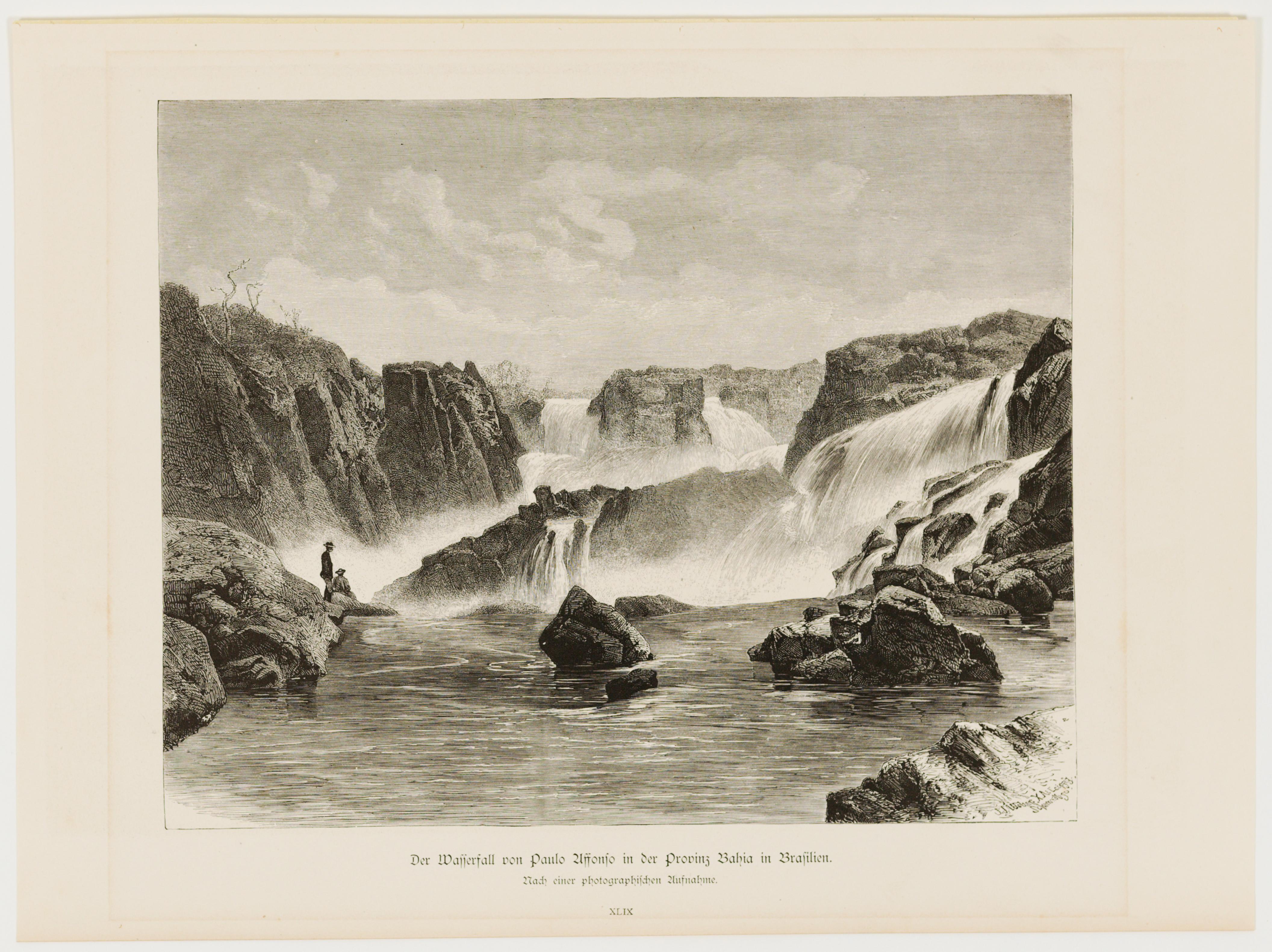 Der Wasserfall von Paulo Affonso in der Provinz Bahia in Brasilien