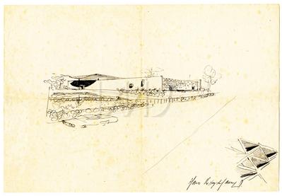 Desenho do Projeto da Embaixada do Brasil em Beirute