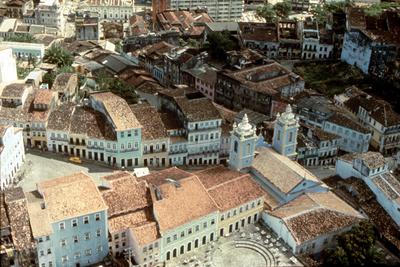 Vista aérea do largo do Pelourinho