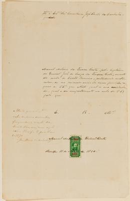 [Requerimento de Manoel Antonio da Fonseca Costa, solicitando atestado de frequência e bom comportamento ao Conselheiro Jozé Bento da Cunha Figueiredo]