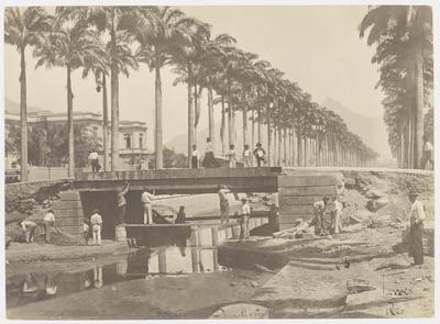 Avenida do Mangue - demolição de antigas pontes