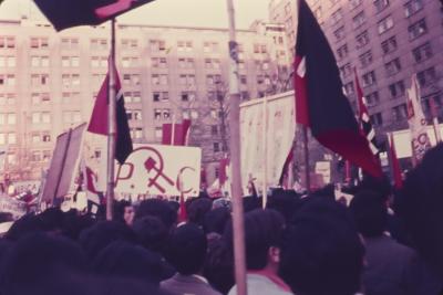 Manifestações a favor do governo de Salvador Allende