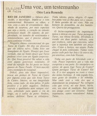 Uma voz, um testemunho