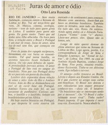 Juras de amor e ódio