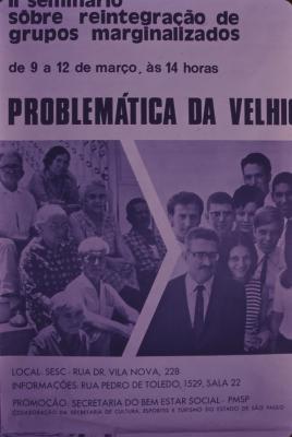 Reprodução de cartaz "II Seminário sobre reintegração de grupos marginalizados"