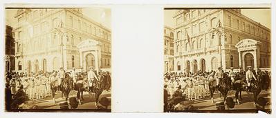 Evento militar em frente à Biblioteca Nacional