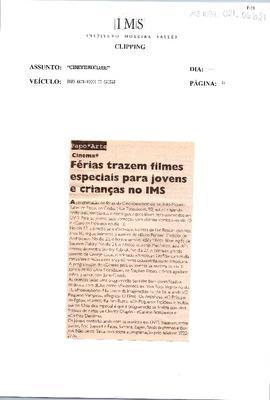 Férias trazem filmes especiais para jovens e crianças no IMS