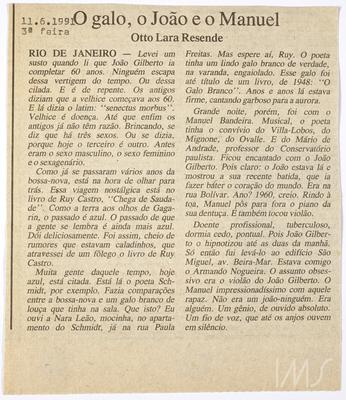 O galo, o João e o Manuel