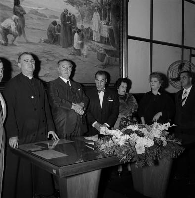 Prefeito Ademar de Barros com o comendador Mazzei