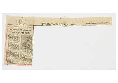 O necessário encontro com o grande poeta