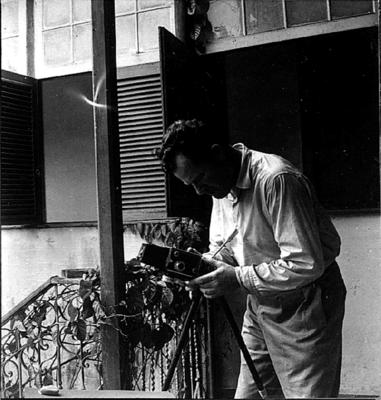 Marcel Gautherot montando tripé