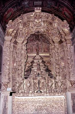 Capela Padre Faria - retábulo do altar-mor