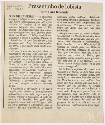 Presentinho de lobista